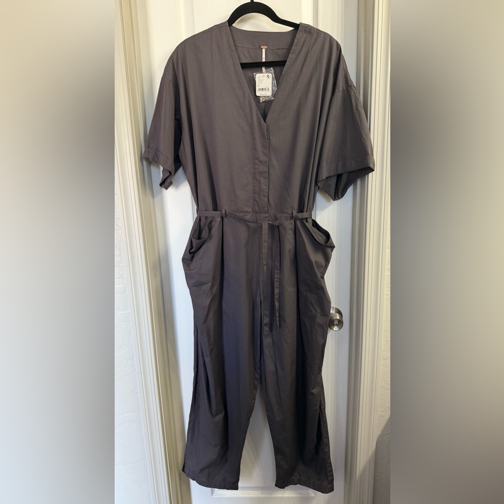 NWT Free People Shaded Rock Shortsleeve Jumpsuit Size XS-